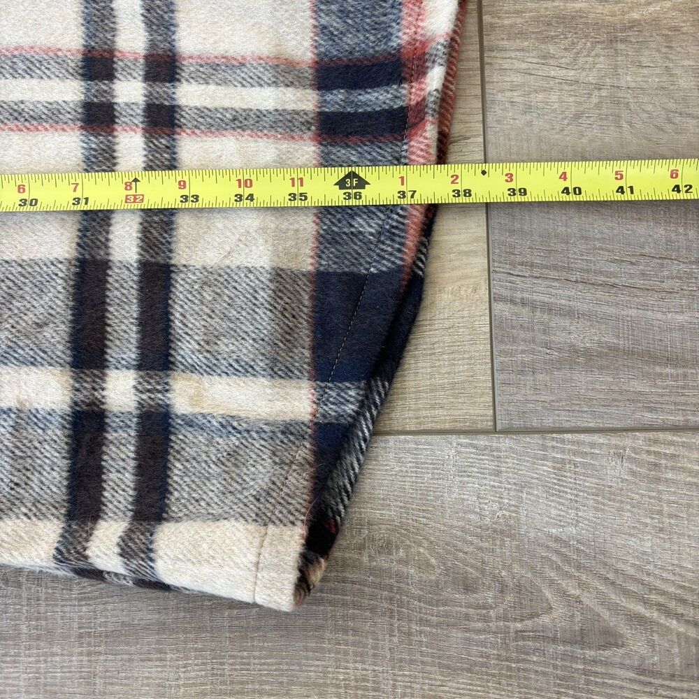 Pretty Garden Womens Plaid Shacket Size L Duster Soft Brushed Cabin Cozy NWT - Picture 11 of 12